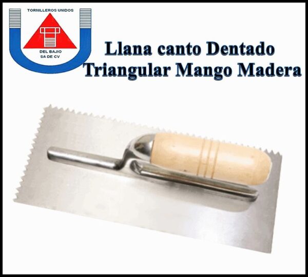 SANTUL - LLANA DENTADA Triangulo MANGO Madera