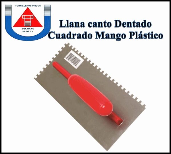 SANTUL - LLANA DENTADA CUADRADA Mango Plastico
