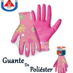 SANTUL - GUANTE POLIESTER CUBIERTO LATEX ROSA Chico