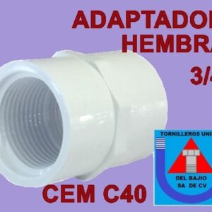 HIDRAULICO CEM C40 - ADAPTADOR HEMBRA 1/2
