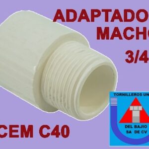HIDRAULICO CEM C40 - ADAPTADOR MACHO 3/4