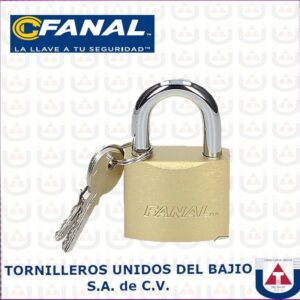 FANAL  CANDADO LATONADO11/4 CORTO