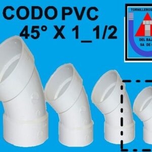 PVC SANITARIO - CODO 45ø 1_1/2