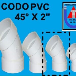 PVC SANITARIO - CODO 45ø 2