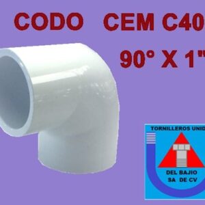 HIDRAULICO CEM C40 - CODO 90ø 1
