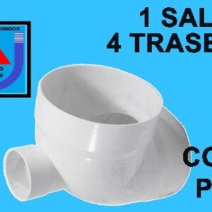 PVC SANITARIO - CODO 1 SALIDA 4 TRASERA
