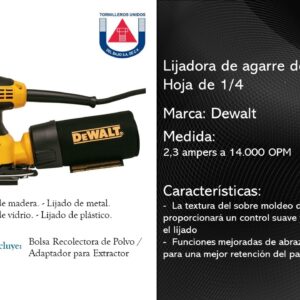 DEWALT  LIJADORA ORBITAL 1/4H 225W