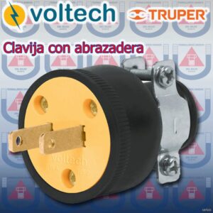 CLAVIJA CON ABRAZADERA METALICA