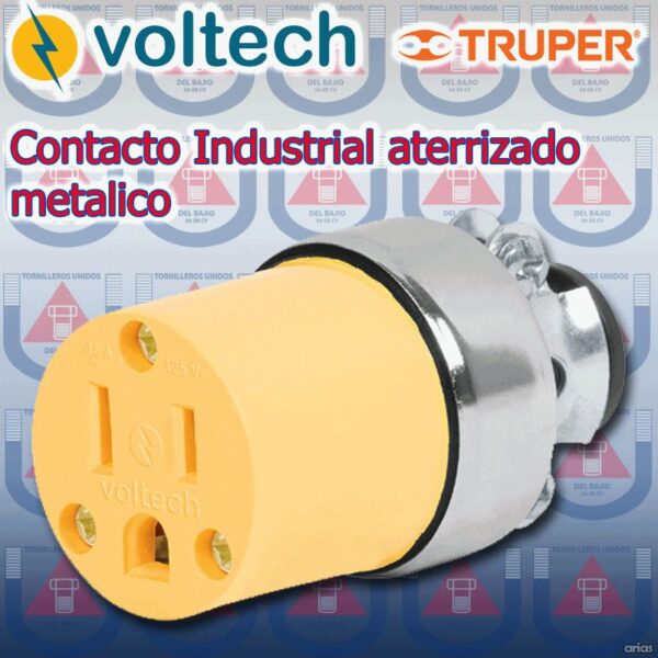 CONTACTO INDUSTRIAL ATERRIZADO METALICO
