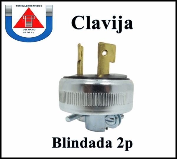 CLAVIJA BLINDADA INDUSTRIAL 2 P LIQ (éLTIMAS PIEZAS)