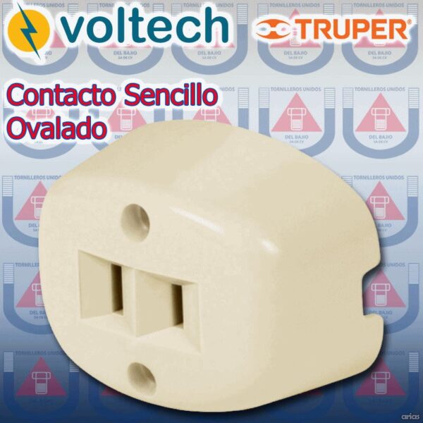CONTACTO SENCILLO OVALADO