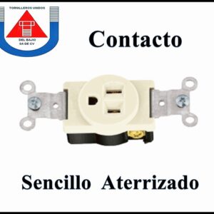 VOLTECK  CONTACTO SENCILLO ATERRIZADO