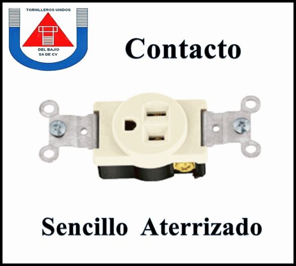 VOLTECK  CONTACTO SENCILLO ATERRIZADO