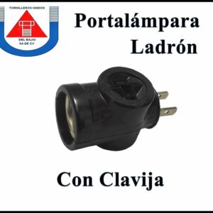 GAFI  PORTALAMPARA LADRON CON CLAVIJA
