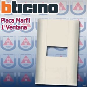 BTICINO  PLACA MARFIL 1 VENTANA MODUS