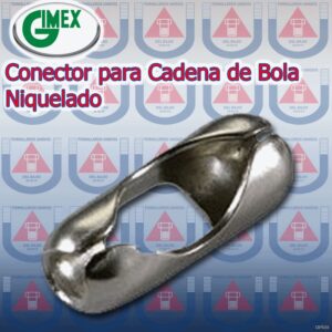 GIMEX  CONECTOR CADENA BOLA NIQUELADO 3.2MM