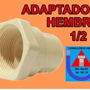 C P V C - ADAPTADOR HEMBRA 1/2