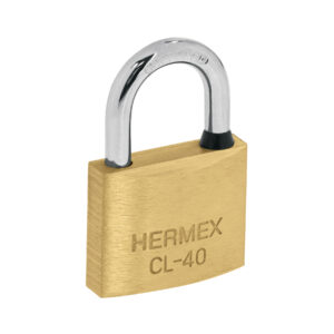 CANDADO DE LATÓN 40MM GANCHO CORTO EN BLÍSTER