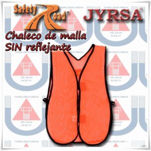 CHALECO SIN REFLEJ PLAST NARANJA