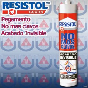 RESISTOL  PEGAMENTO NO MAS CLAVOS invisible 310gr