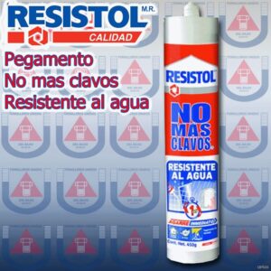 RESISTOL  PEGAMENTO NO MAS CLAVOS Resist. al Agua 450gr