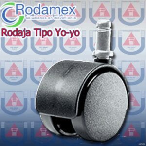 RODAJA TIPO YOYO 2 X 59MM NYLON-ESPIGA 20KG
