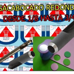 GIMEX  SACABOCADOS REDONDO 1/8