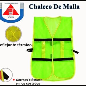 CHALECO DE MALLA CON REFLEJANTE TERMICO VERDE