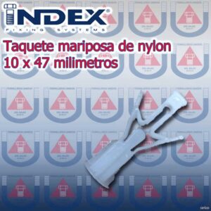 TAQUETE MARIPOSA DE NYLON 10 x 47mm P/MAT Hueco