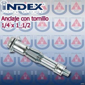 ANCLAJE C/TORNILLO 1/4 x 1_1/2 P/MAT Hueco