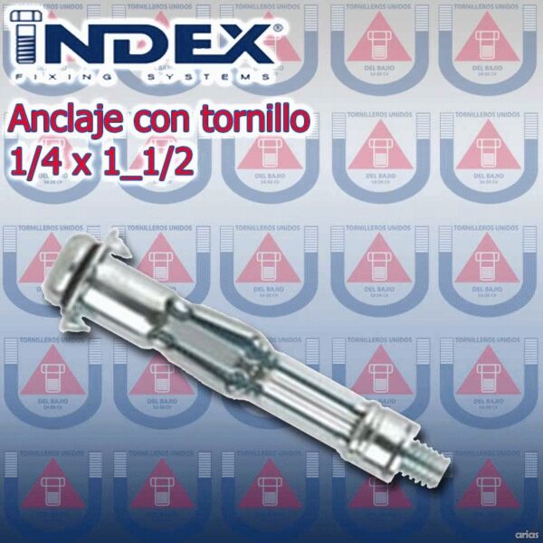 ANCLAJE C/TORNILLO 1/4 x 1_1/2 P/MAT Hueco