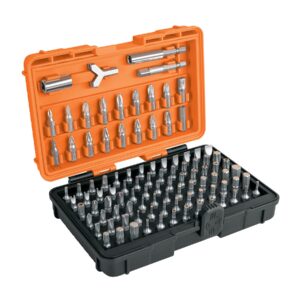 JUEGO DE 100 PUNTAS MIXTAS LARGO 1" Y ESTUCHE PLÁSTICO