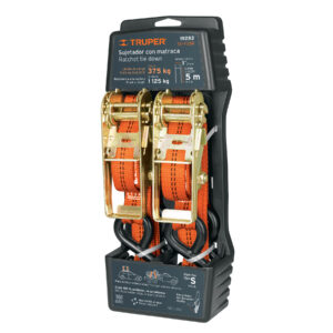 JUEGO DE 2 SUJETADORES CON MATRACA CARGA MÁXIMA 1125KG