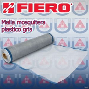 FIERO - MALLA MOSQUITERA Plastica Gris 0.75 (Metro)
