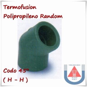 TERMOFUSION  CODO 45ø 1/2