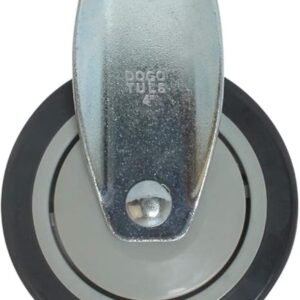 RODAJA D/POLIURETANO GRIS FIJA C/PLACA 4" CAP 120 KG