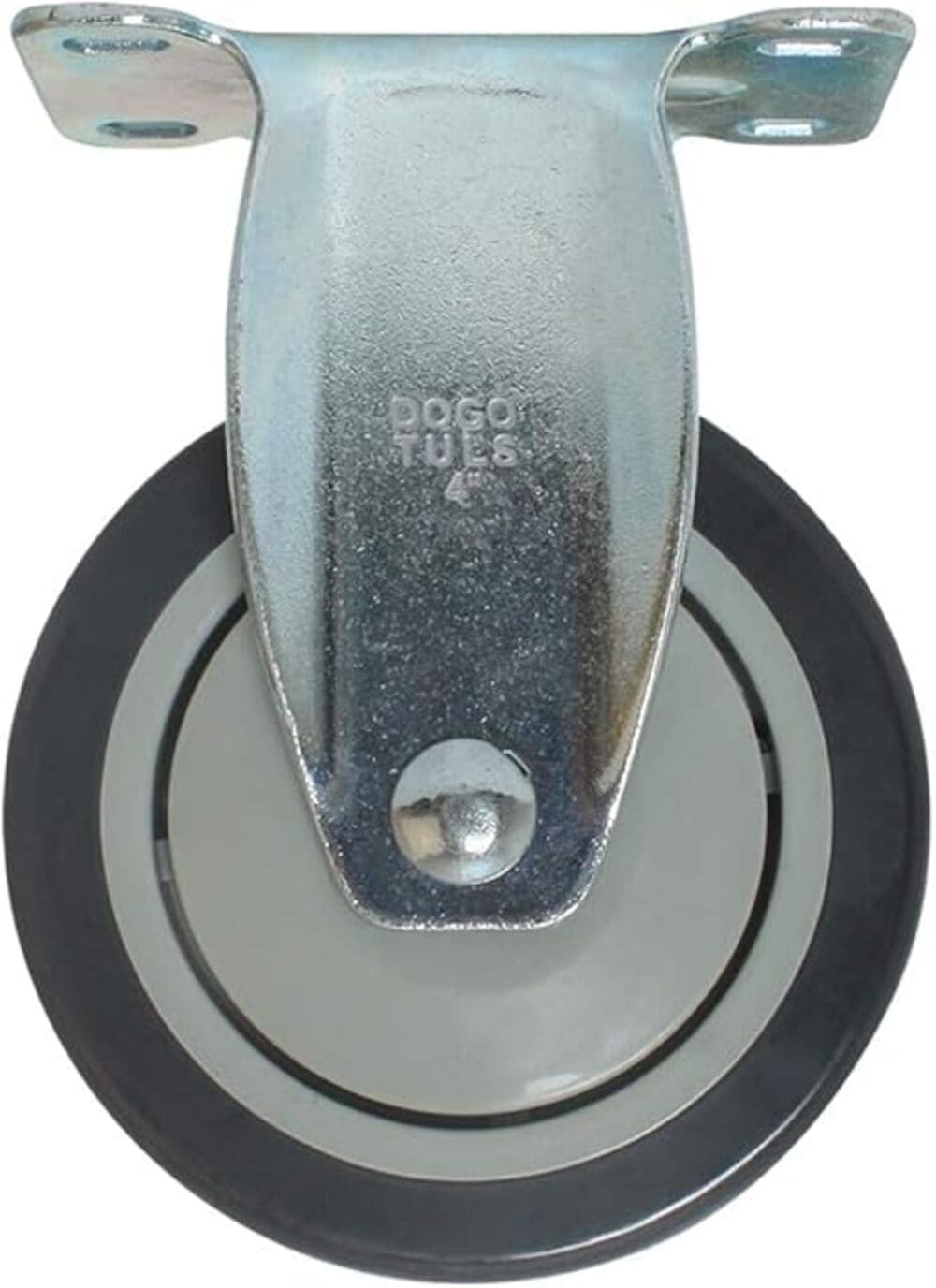RODAJA D/POLIURETANO GRIS FIJA C/PLACA 4" CAP 120 KG